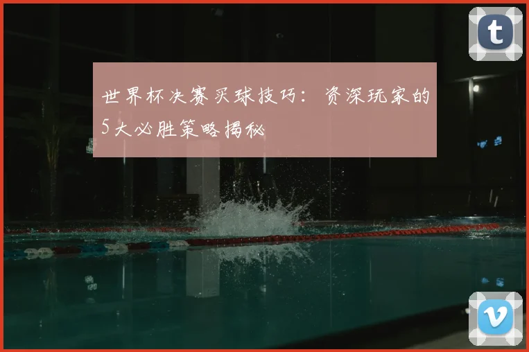 世界杯决赛买球技巧：资深玩家的5大必胜策略揭秘
